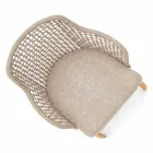 Kolltuk modern kopshti Varaschin Emma në dru të ngurtë iroko Viadurini