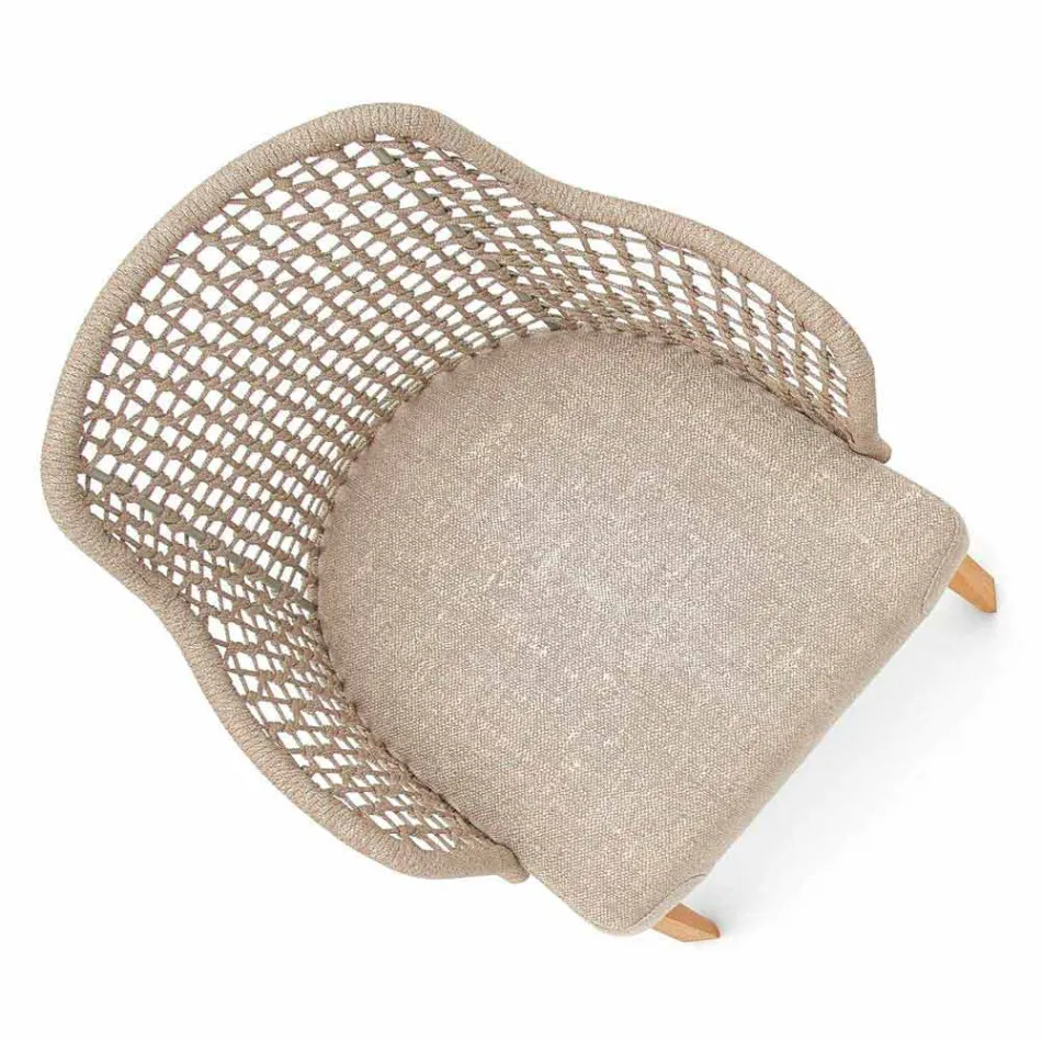 Kolltuk modern kopshti Varaschin Emma në dru të ngurtë iroko Viadurini