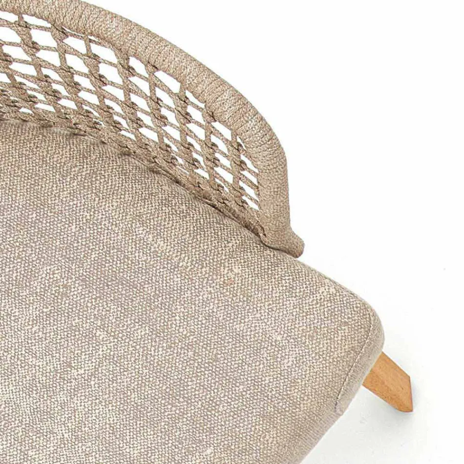 Kolltuk modern kopshti Varaschin Emma në dru të ngurtë iroko Viadurini