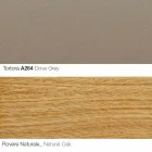 Kolltuk i dhomës së ndenjes me mbështetëse këmbësh në lëkurë dhe dru i bërë në Itali - Flutura Viadurini