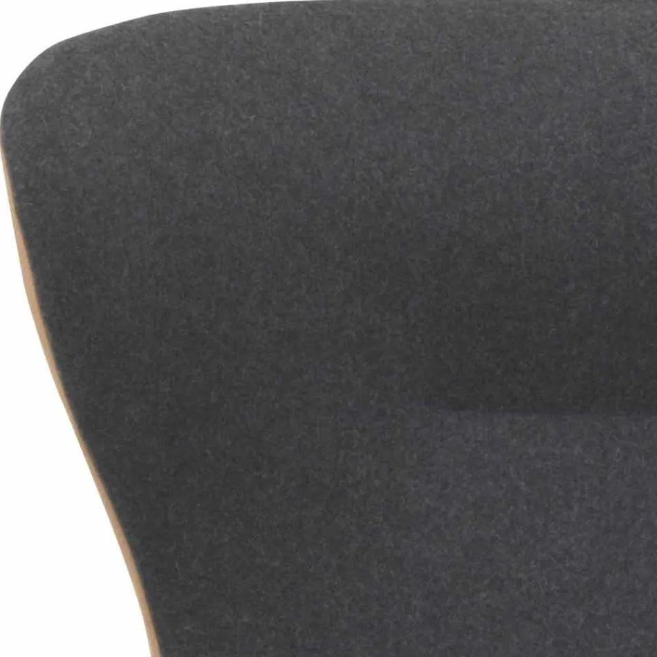 Kolltuk i kthyeshëm i dhomës së ndenjes në lëkurë dhe metal prodhuar në Itali - Flutura Viadurini