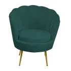 Kolltuku i dhomës së ndenjes Me Metal dhe Kadife - Sfondi Viadurini