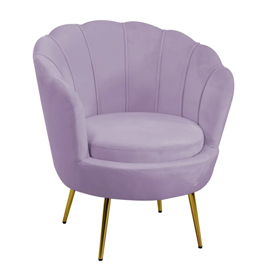 Kolltuku i dhomës së ndenjes Me Metal dhe Kadife - Sfondi Viadurini