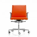 Lëkurë / Pëlhurë karrige zyre ekzekutive Nulite nga Luxy, dizajn modern