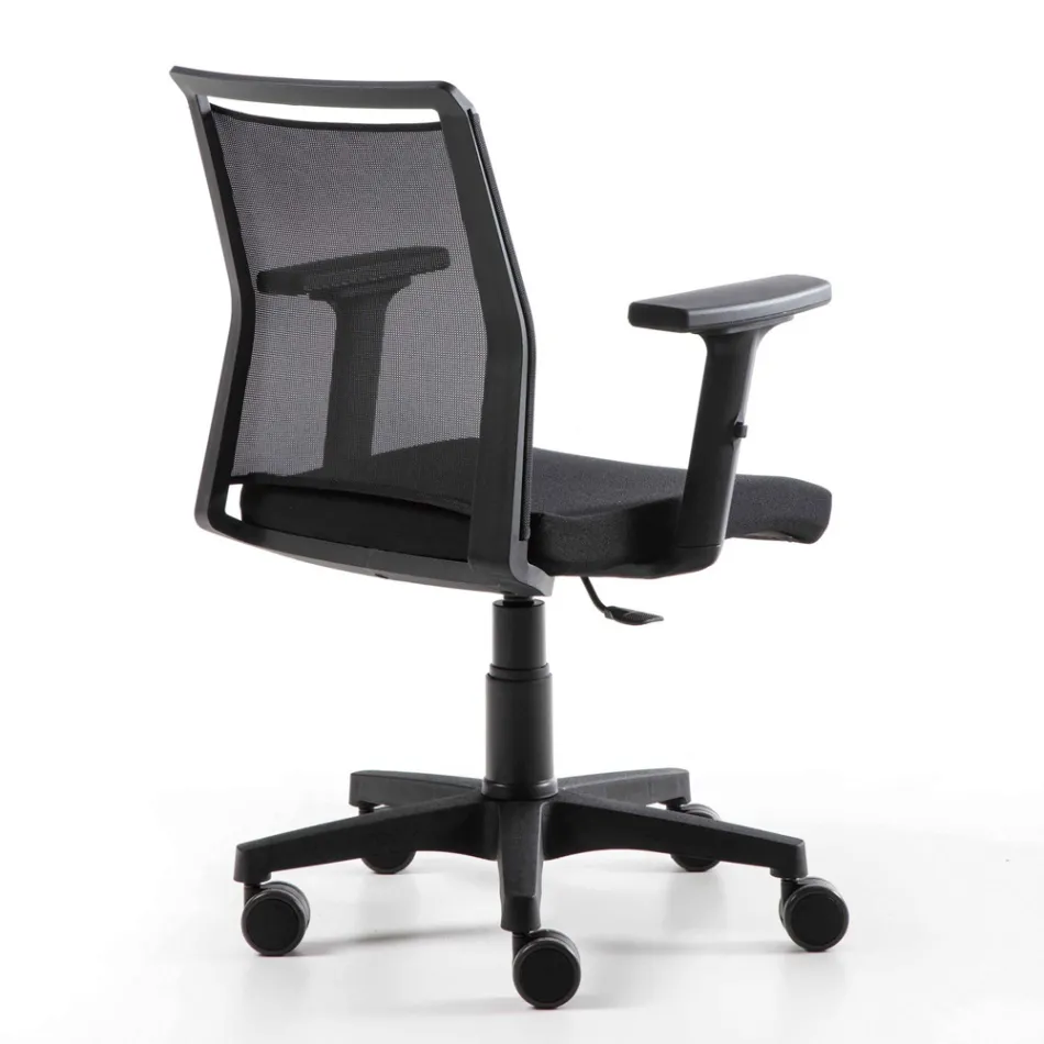 Kolltuk zyre me kthyeshëm në pëlhurë teknike dhe rrjetë të zezë - Daria Viadurini