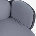 Karrige e rregullueshme rrotulluese e zyrës në çelik dhe poliestër - Luigio Viadurini