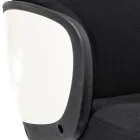 Karrige e rregullueshme rrotulluese e zyrës në çelik dhe poliestër - Luigio Viadurini