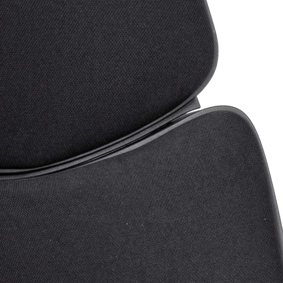 Karrige e rregullueshme rrotulluese e zyrës në çelik dhe poliestër - Luigio Viadurini