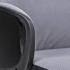 Karrige e rregullueshme rrotulluese e zyrës në çelik dhe poliestër - Luigio Viadurini