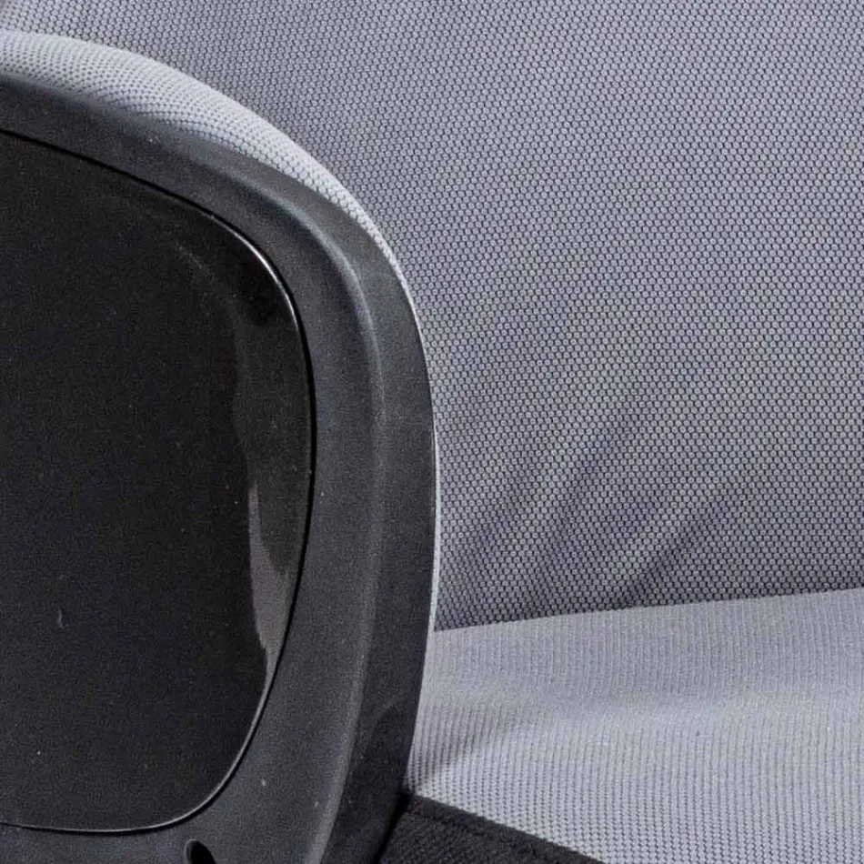 Karrige e rregullueshme rrotulluese e zyrës në çelik dhe poliestër - Luigio Viadurini