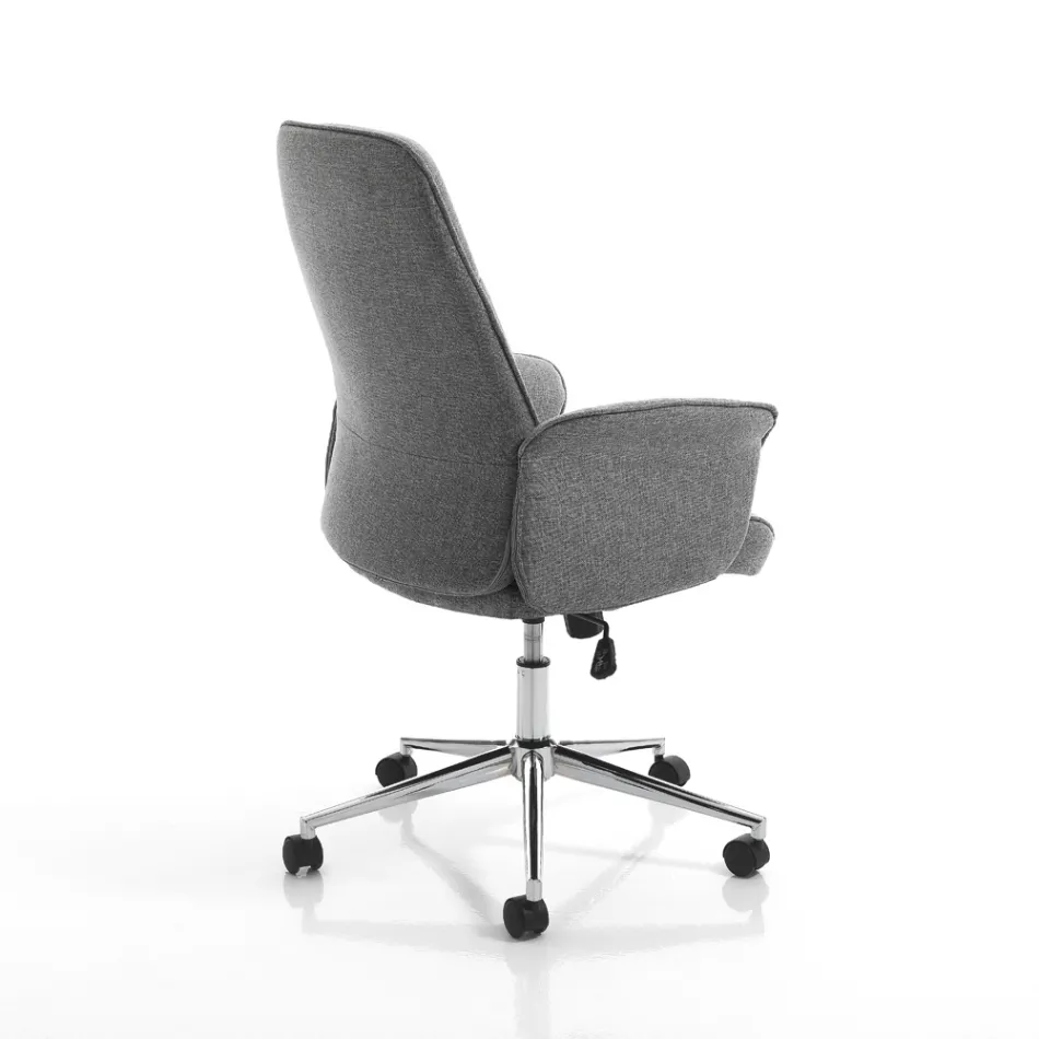 Kolltukë Zyre në Metal dhe Pëlhurë dhe Ngritëse e Rregullueshme - Ari Viadurini