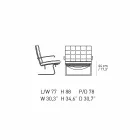 Kolltuqe Zyre Lëkure me Strukturë Çeliku Prodhuar në Itali - Speranza Viadurini