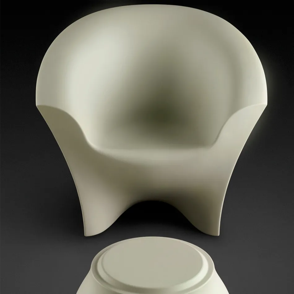 Kolltukë me dizajn të jashtëm në mat ose polietileni me llak Prodhuar në Itali - Conda Viadurini