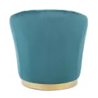 Kolltuk me dizajn elegant Dhomë ndenjeje luksoze në çelik dhe kadife - Courtney Viadurini