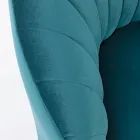 Kolltuk me dizajn elegant Dhomë ndenjeje luksoze në çelik dhe kadife - Courtney Viadurini