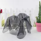 Kolltuk dizajni bashkëkohor në plexiglass fumé Paris, bërë në Itali Viadurini