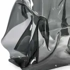 Kolltuk dizajni bashkëkohor në plexiglass fumé Paris, bërë në Itali Viadurini