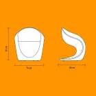 Kolltuk me dizajn të brendshëm ose të jashtëm në polietilen të bardhë - Petra nga Myyour Viadurini