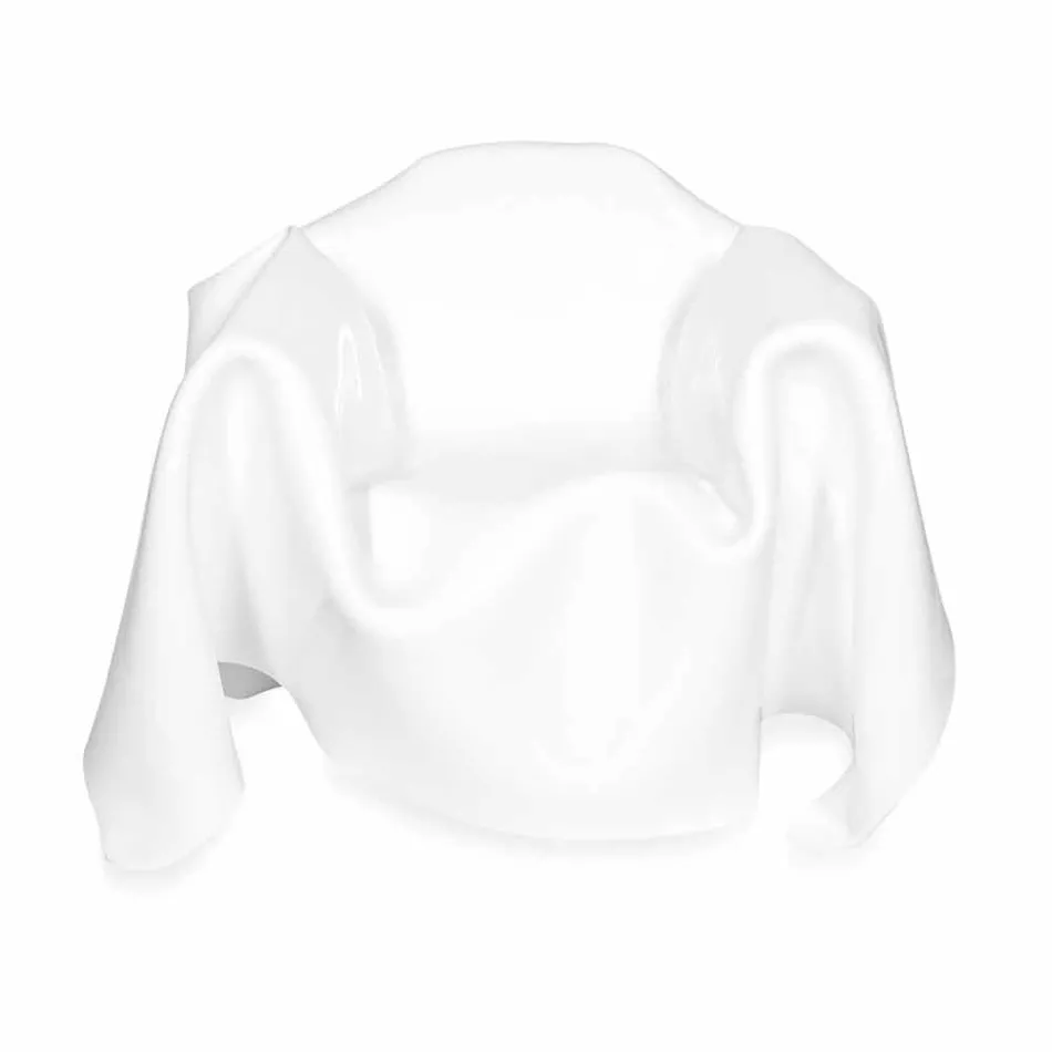 Kolltuk dizajni modern në pleksiglas të bardhë në Paris, i bërë në Itali Viadurini