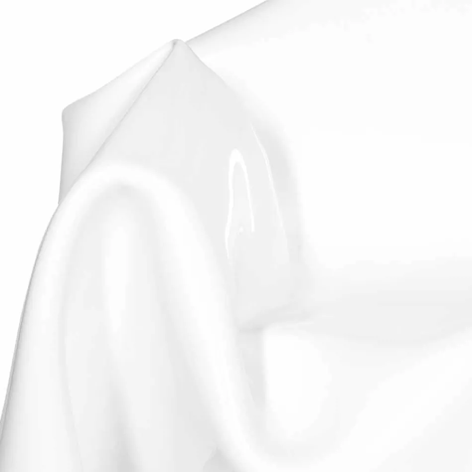 Kolltuk dizajni modern në pleksiglas të bardhë në Paris, i bërë në Itali Viadurini