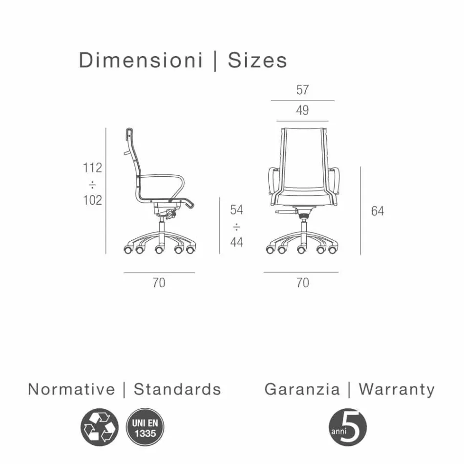 Kolltuk ekzekutiv zyre në lule Aga tip lule Viadurini