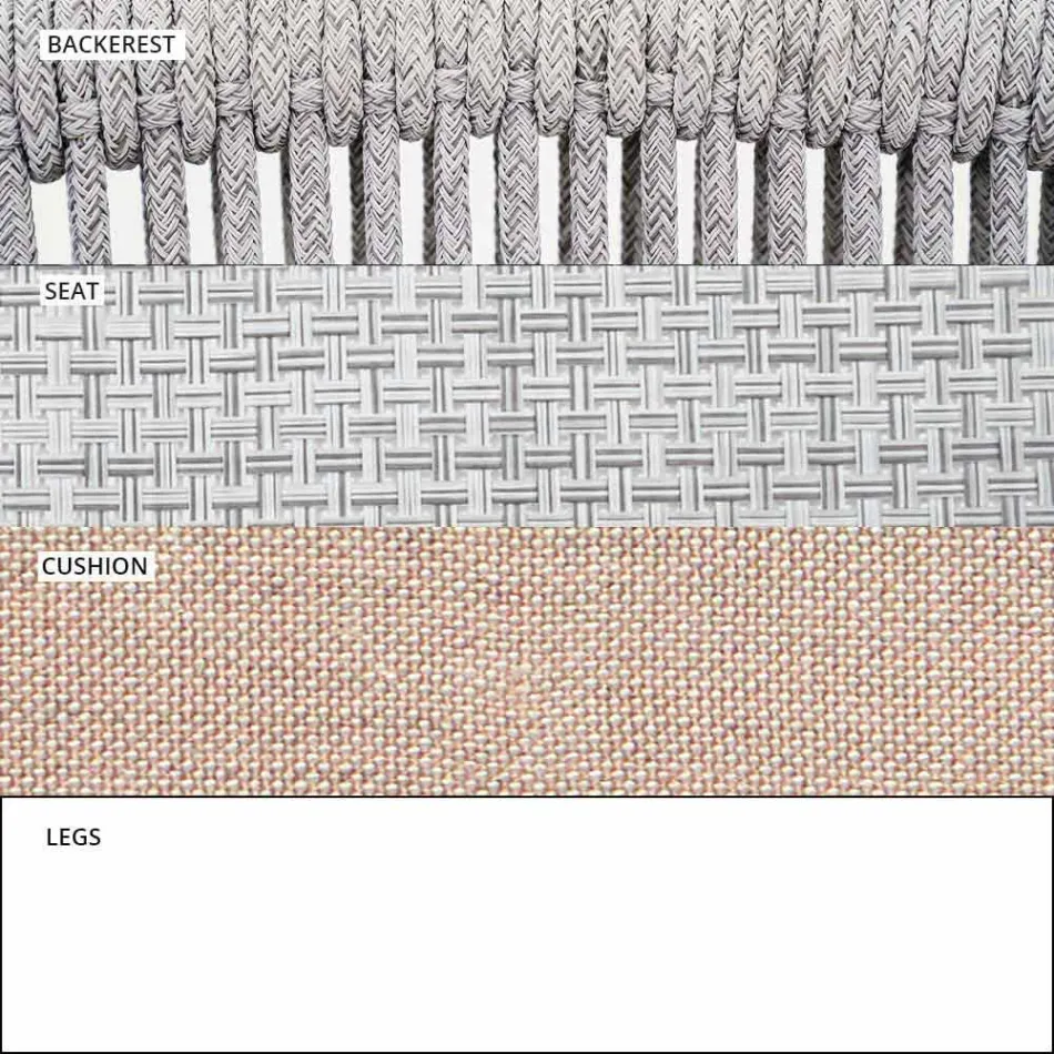 Kopsht lëkundës Kolltuku i ngurtë dhe pëlhurë e tundur - Smart nga Varaschin Viadurini