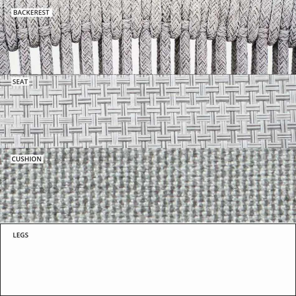 Kopsht lëkundës Kolltuku i ngurtë dhe pëlhurë e tundur - Smart nga Varaschin Viadurini