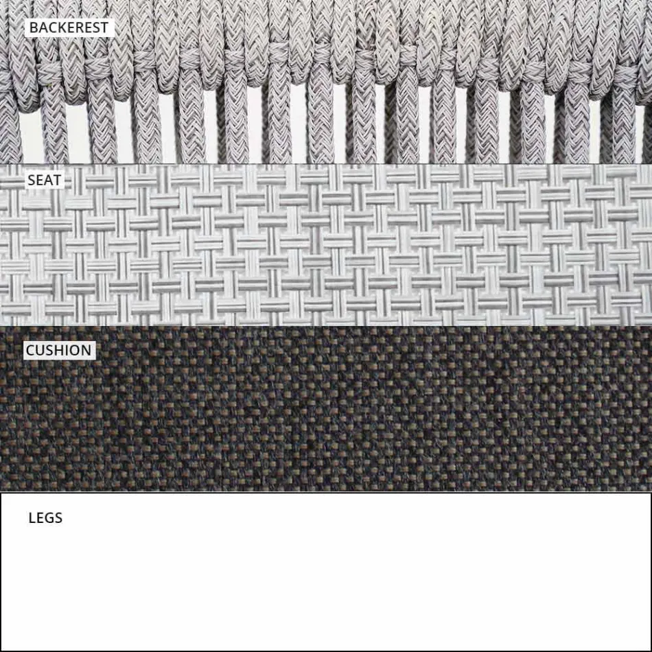 Kopsht lëkundës Kolltuku i ngurtë dhe pëlhurë e tundur - Smart nga Varaschin Viadurini