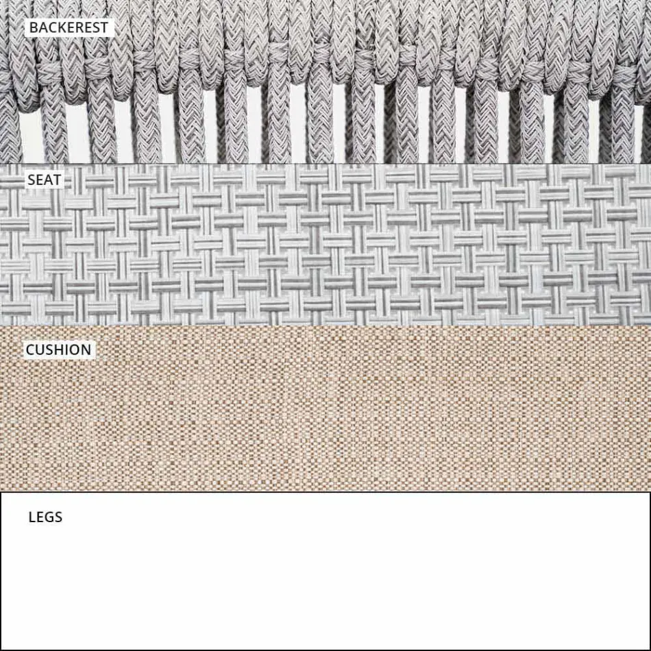 Kopsht lëkundës Kolltuku i ngurtë dhe pëlhurë e tundur - Smart nga Varaschin Viadurini