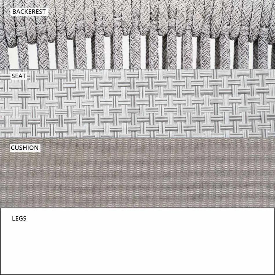 Kopsht lëkundës Kolltuku i ngurtë dhe pëlhurë e tundur - Smart nga Varaschin Viadurini