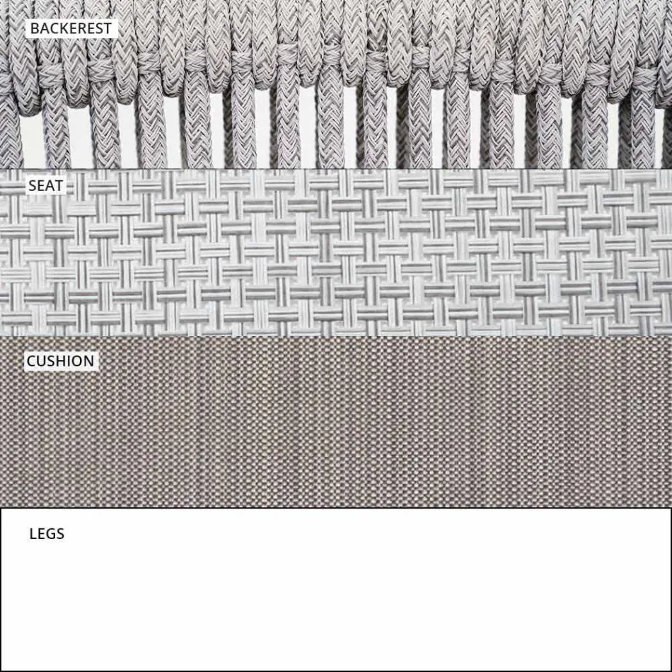 Kopsht lëkundës Kolltuku i ngurtë dhe pëlhurë e tundur - Smart nga Varaschin Viadurini