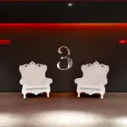 Kolltuk elegant elegant Slide Queen Of Love polietileni prodhuar në Itali Viadurini