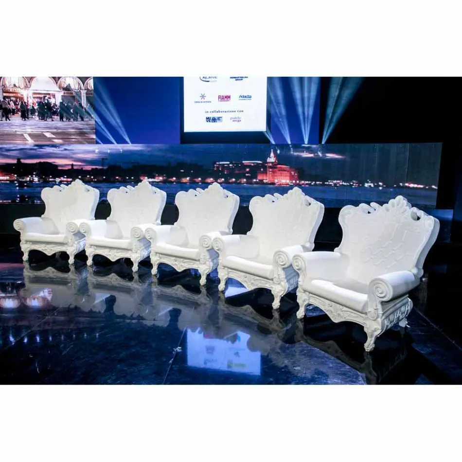 Kolltuk elegant elegant Slide Queen Of Love polietileni prodhuar në Itali Viadurini