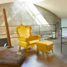 Kolltuk elegant elegant Slide Queen Of Love polietileni prodhuar në Itali Viadurini