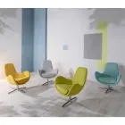 Kolltukë rrotulluese me bazë metalike dhe sedilje prej pëlhure - Sereno Viadurini