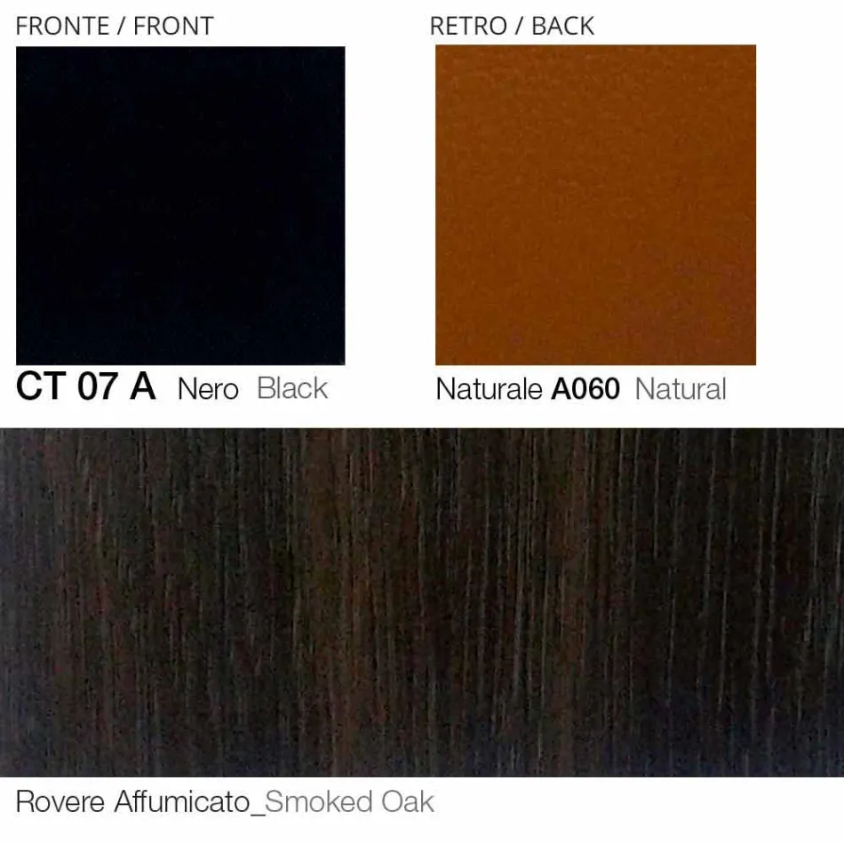 Kolltuk lëkure rrotullues me bazë druri të prodhuar në Itali - Flutura Viadurini