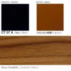 Kolltuk lëkure rrotullues me bazë druri të prodhuar në Itali - Flutura Viadurini