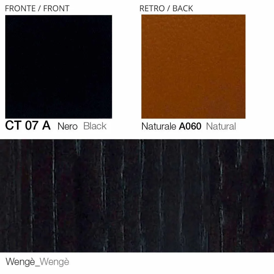 Kolltuk lëkure rrotullues me bazë druri të prodhuar në Itali - Flutura Viadurini