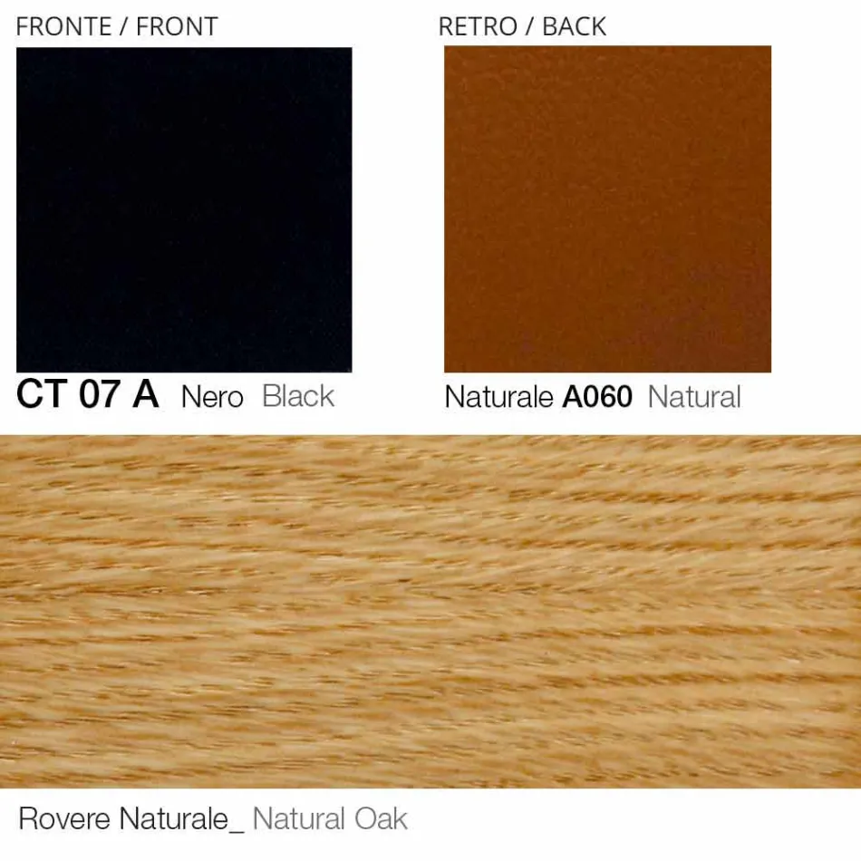 Kolltuk lëkure rrotullues me bazë druri të prodhuar në Itali - Flutura Viadurini