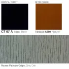 Kolltuk lëkure rrotullues me bazë druri të prodhuar në Itali - Flutura Viadurini