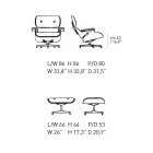 Kolltuk i kthyeshëm i mbuluar me lëkurë me mbështetëse për këmbë Prodhuar në Itali - Maestrale Viadurini