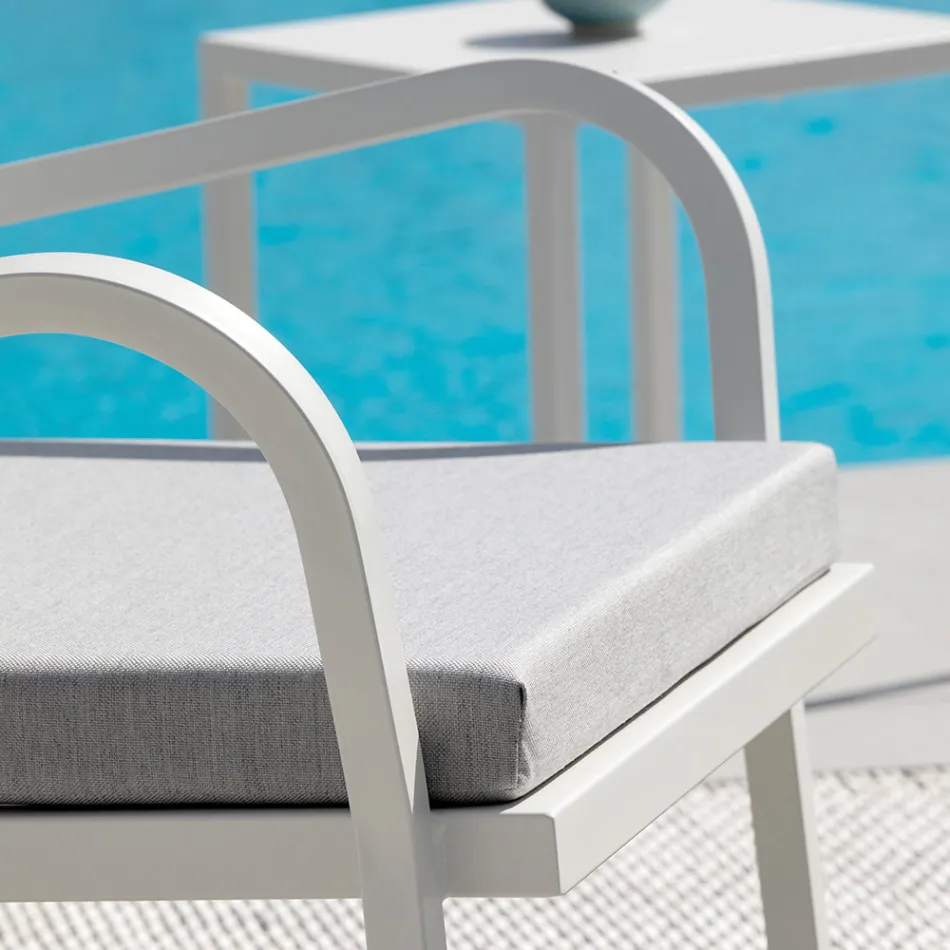 Kolltukë kopshti e stivueshme në çelik Prodhuar në Itali 2 copë - Aberdeen Viadurini