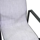 Karrige kopshti e stivueshme në tekstile dhe alumin - Foglio Viadurini