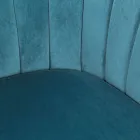 Kolltukë në Dizajn Skandinav prej çeliku dhe gri ose blu kadife - Hilary Viadurini