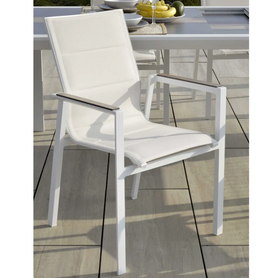 Kolltukë në alumin dhe tekstile me futje në mbështetëse në HPL - Righello Viadurini