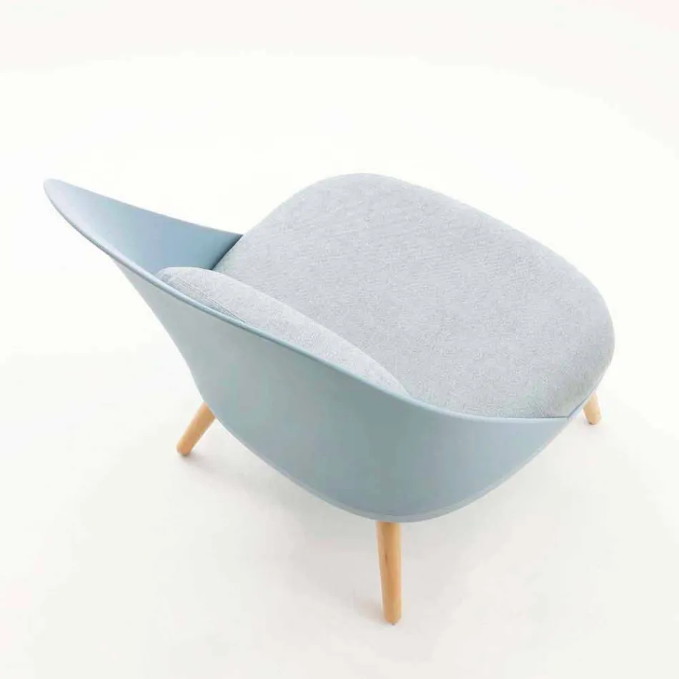 Kolltuku në dru, pëlhurë dhe polipropileni modern e bëri Italinë Perugia Viadurini