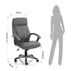 Kolltukë prej lëkure sintetike me efekt të vjetëruar - rodium Viadurini