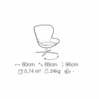 Kolltuk pëlhure me bazë rrotulluese në metal të çmuar prodhuar në Itali - Papaja Viadurini