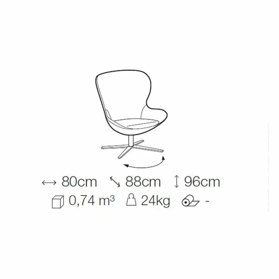 Kolltuk pëlhure me bazë rrotulluese në metal të çmuar prodhuar në Itali - Papaja Viadurini