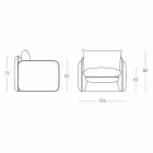 Karrige rri kot me jastekë të papërshkueshëm nga uji, për Outdoor - Mara Slide Viadurini